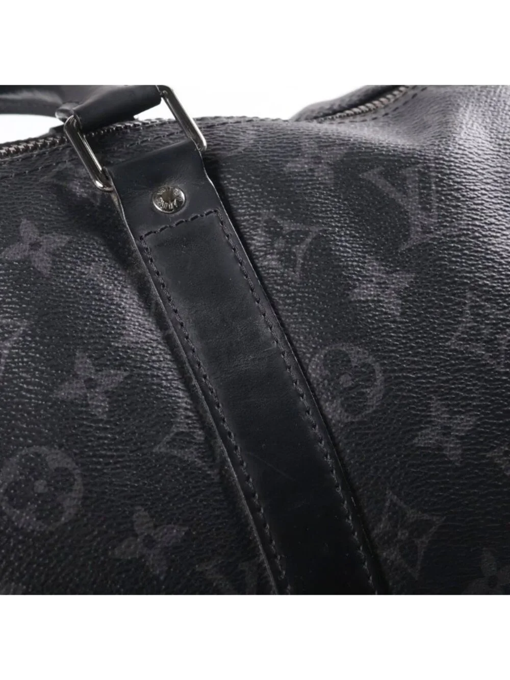 Louis Vuitton 45 Hand Boston Bag Leather Black
